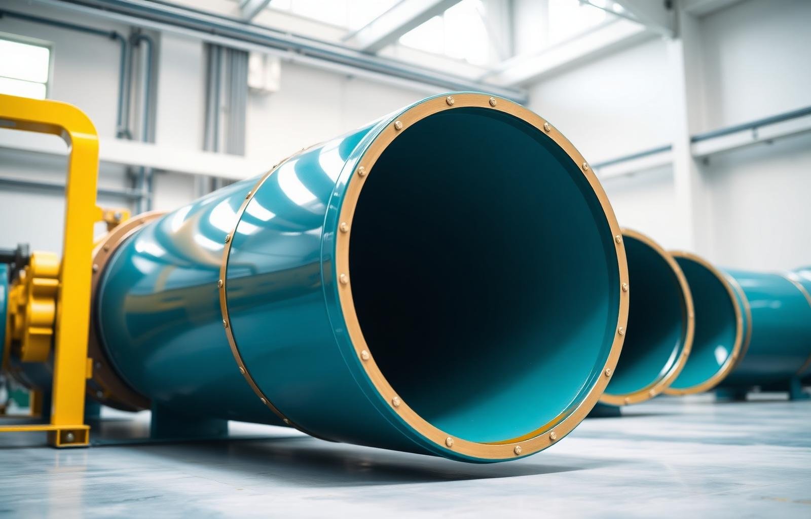 Industrial coated pipe